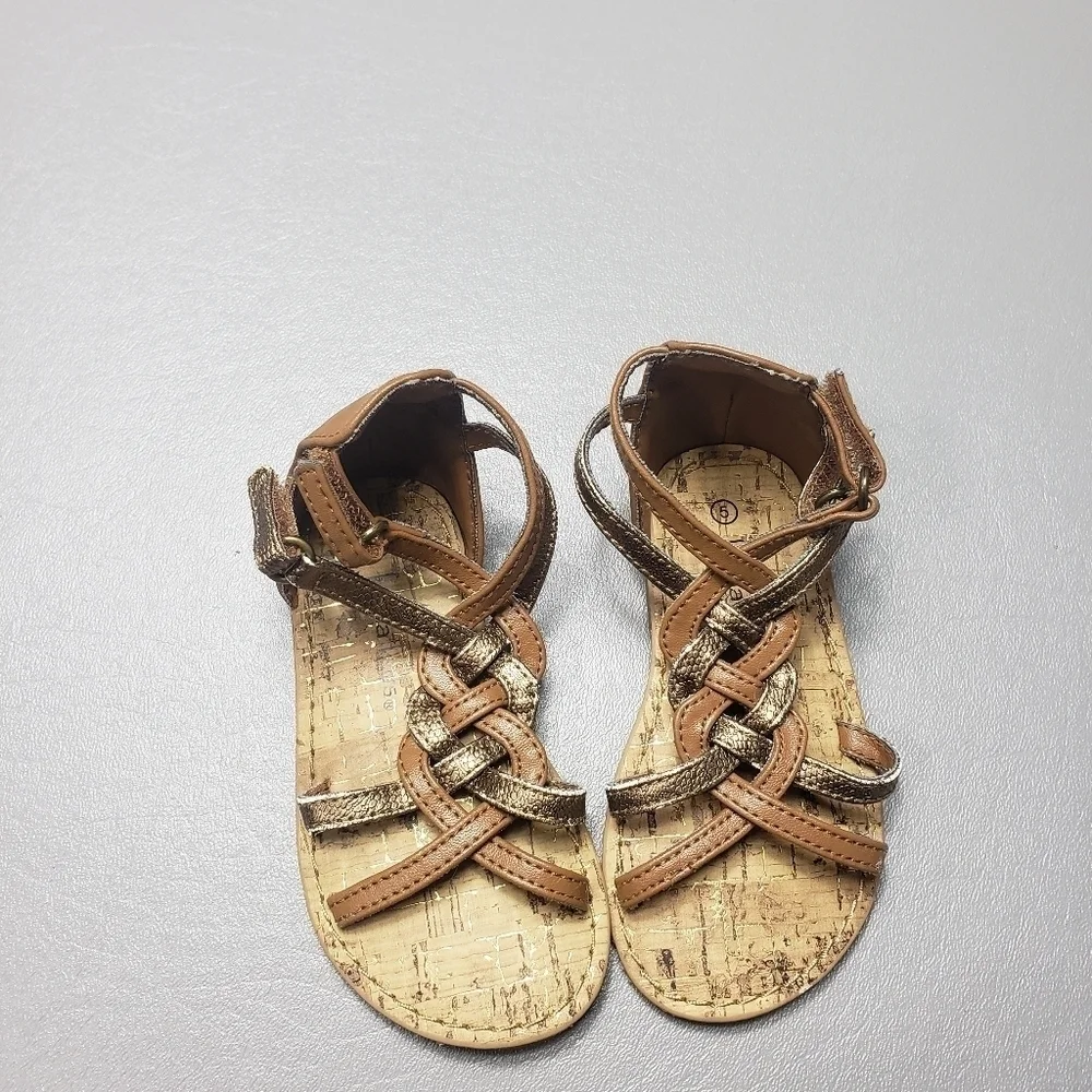 koala kids baby girls brown sandals size 5